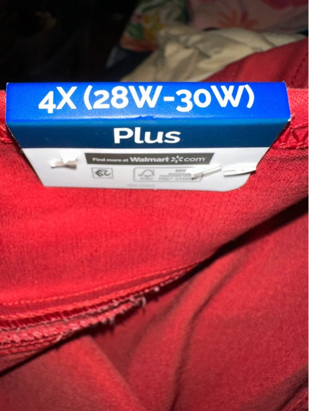 Terra & Sky Skinny Jeggings Plus Size Red Pants NWT 4X